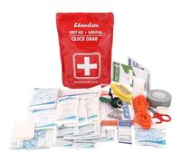 First Aid Kit 88pc Quick Grab Bag Survival Kit Medical Supplies Bundle Lightweight Easy Store Bag Perfect for Travel, Hiking, Camping Survival Aid