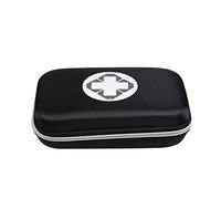 First Aid Kit Bag Empty Waterproof Medications Organizer Portable EVA First Aid Supplies Package Compact Lightweight Emergency Survival Rescue Cases Medical Kit for Home Car Travel Outdoor (Black)