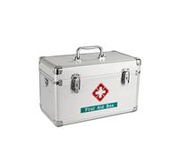First aid kit， Box Storage Household Portable Handle Medical 11.8/13.7/14.7 Inch Kits(OneColor,M)