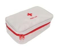 First Aid Kit (empty - without contents), Dimensions 23 x 13 x 8 cm, Emergency Medical Box, Cream White and Red, Survival, Survivalist