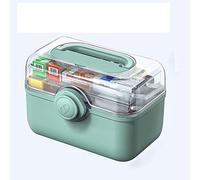 First-aid kit, First Aid Kit Home Medicine Box Portable(Green,M)