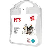 First Aid Kit for Pets, Made in Italy - Mini Portable Emergency Kit for Dogs and Cats with Plasters, Gauze, Wipes and Ticks Tweezers - All-Over Print Case