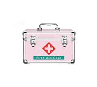 First aid kit， Home Medicine Box Portable Large Cabinet Storage Case for Outdoor Kits(Roze,L)