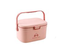 First Aid Kit Home Medicine Box Portable Large Cabinet Storage Case Outdoor Kits(Pink,S)