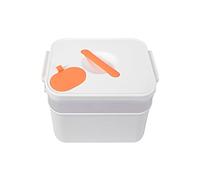 First Aid Kit Medical Box First Aid Box with Small Pill Box Container Box Portable Plastic Storage Box Home First Aid Kit Medicine Box 11.22 inches First Aid Kits(B White)