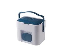 First Aid Kit Medical Box Plastic Container Portable Storage Family and Small Pill 11.37 inches Kits(A Blue)