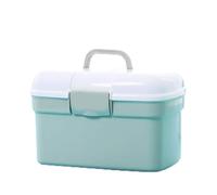 First Aid Kit Medicine Box, Medical, Empty, Travel Portable Tool, with Compartments, Green Kits(A)