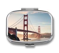 First Aid Kit - Ockable Medication Storage Box, Golden Gate Bridge Printed Cute and Lightweight Pill Box Household Daily Medicine Cabinet