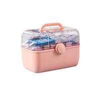 First Aid Kit Plastic Medicine Storage Box Household Portable Three-Layer Medical 11.0/13.7/15.3 Inches Kits(M)