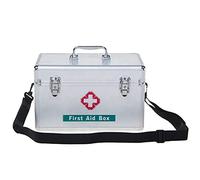 First aid kit， Portable First Aid Kit,Camping Emergency,Contain Removable Tray Multi-Functional Family Box with Handle(14in)