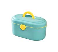 First aid kit， Small Medical Box Container Portable Plastic Storage Family Medicine 11.02 Inches(Blu)