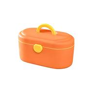First aid kit， Small Medical Box Container Portable Plastic Storage Family Medicine 11.02 Inches(Oranje)