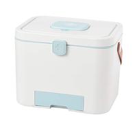 First Aid Kit Storage Box, GODNECE Household Medicine Box Medicine Cabinet Organiser Portable Storage Box with Lids - Orange