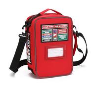 First Aid Kit - Upgraded Size, Large Capacity Trauma Medical Bag,for Home Office Camping Hiking & Outdoor (Red)
