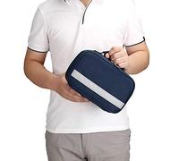 First Aid Kit Waterproof Portable Small Medicine Cold Storage Box Insulin Insulation Bag for Home, Workplace, Car, Caravan, Travel, Camping, Hiking(Blue)