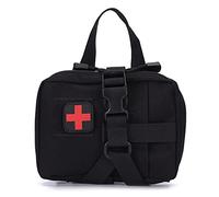 First Aid Kits, Tactical Survival Equipment, Military Molle Pouch EMT Utility Pouch Tactical Medical Pouches, IFAK Molle Rip Away Tactical Medical Bag for Home, Car, Traveling(Black, Empty)