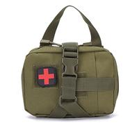 First Aid Kits, Tactical Survival Equipment, Military Molle Pouch EMT Utility Pouch Tactical Medical Pouches, IFAK Molle Rip Away Tactical Medical Bag for Home, Car, Traveling(Green, Empty)