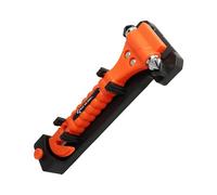 First Aid Only 2-in-1 Emergency Hammer with Seatbelt Cutter (Set of 2) | Car Emergency Hammer in Practical Holder with Quick-Click System | Extra Sharp Blade for Cutting seatbelts | P-30001 00