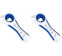 First Aid Only 5 in 1 Multi-Opener, Bottle Opener, Can Opener, Practical Aid with Ergonomic Handle for The Right- and Left-Handed, White/Blue, P-100091 Units (Pack of 2)
