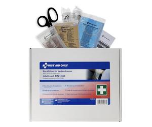 First Aid Only DIN 13169 Refill Set for First Aid Kits and First Aid Cases | 127-piece Set Compliant with DIN 13169:2021 for workplaces and Construction Sites in Accordance with ASR | P-51006 00