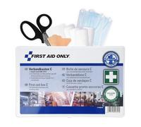 First Aid Only First aid kit C DIN 13157 | First aid kit for Businesses, Vehicles, and households, Filled in Accordance with DIN 13157:2021 | Complies with Workplace guidelines | P-10018