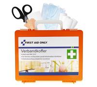 First Aid Only First aid kit DIN 13157 with Wall Bracket | Compact First aid kit for Businesses and households, Filled in Accordance with DIN 13157:2021 | P-10020