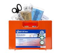 First Aid Only First aid kit DIN 13157 with wall Bracket | First aid kit for Businesses and households, Filled in Accordance with DIN 13157:2021 | Carrying Handle, mounting Material | P-51001 00