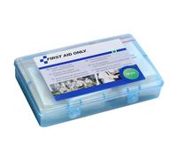 First Aid Only Plaster Set Catering/Commercial (100 Pieces) | 100 plasters in Different Sizes and Shapes in resealable Plaster Box | P-10026