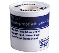 First Aid Only Tri-Cut Waterproof-Adhesive Medical Tape with Dispenser, Tri-Cut Width (0.38", 0.63", 1"), 5 yds Long