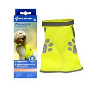 First Aid Only Yellow Dog Safety Vest, Size S | Fastens with Velcro | Neck circumference: 28-42 cm, chest circumference: 39-50 cm | machine washable at 40°C | P-91913 00