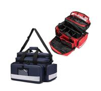 First Aid Organizer Bag, Multiple Compartment Trauma Response Kit for Emergency Professionals, Nursing Students, and Medical Therapists