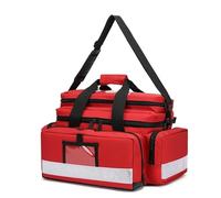 First Aid Organizer Bag, Multiple Compartment Trauma Response Kit for Emergency Professionals, Nursing Students, and Medical Therapists