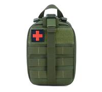 First Aid Pouch Outdoor Medical Handheld Bag, Tactical MOLLE Utility Pouch (Army-Green)