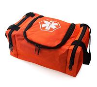 First Aid Responder EMS Emergency Medical Bag EMT, Firefighter, Police Officer, Paramedics, Nurse (Orange)