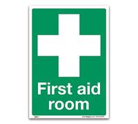 First Aid Room Sign - A4 1mm Rigid Plastic - First Aid Emergency Safety