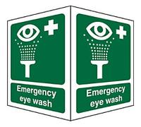 First Aid Sign Eye Wash Adhesive Plastic 20 x 15 cm