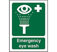 First Aid Sign Eye Wash Adhesive Plastic 30 x 20 cm