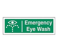 First Aid Sign Eye Wash Wall Mounted PVC (Polyvinyl Chloride) 30 x 10 cm