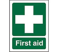 Seco First Aid Sign, 200mm x 300mm - 1mm Semi Rigid Plastic