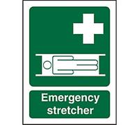 First Aid Sign Stretcher Adhesive Vinyl 30 x 20 cm