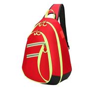 First Aid Sling Backpack, EMS Equipment Emergency Medicine Crossbody Bag, Empty Survival Trauma Bags Perfect for Camping Hiking Trekking(Red,48 * 35 * 25cm)