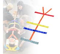 First Aid Spine Backboard Strap - Emergency Stretcher System Immobilization Belt for Rescue Supplies, 10 Reflective Colors