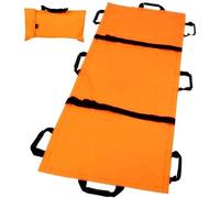 First Aid Stretcher, Portable Thickened Canvas Emergency Patient Lifter with 8 Handles, Folding Design for Home and Outdoor Use