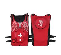 First Aid Training Vest with Heimlich Maneuver & CPR Practice, Anti-Choking Tracheal Blockage Simulator for Adult Emergency Response Demonstrations