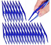 First Aid Tweezers, Plastic Tweezers, Disposable Forceps for Medical, Crafts, Dressing, Gauze, Lab, School, Elementary Science