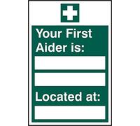 FIRST AIDER LOCATED SAV (PK5) 200MM X 300MM
