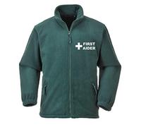 FIRST AIDER Portwest Premium Green Fleece - Workwear, Medical, Medic, Jacket, Your Text Here, xx-large