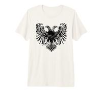 First Albanian Flag Kuq e Zi Kosova Albania Shqipe Premium T-Shirt