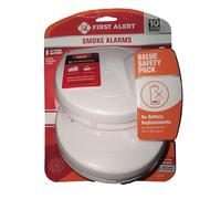 First Alert 10 Year Photoelectric Smoke Detector 2 Pack, No Battery Replacements