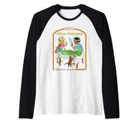 First Alien Autopsy Sarcastic Retro Funny Adult Humor Raglan Baseball Tee